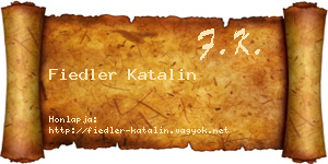 Fiedler Katalin névjegykártya