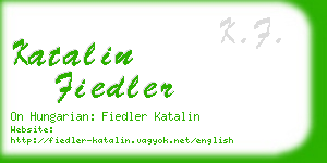 katalin fiedler business card